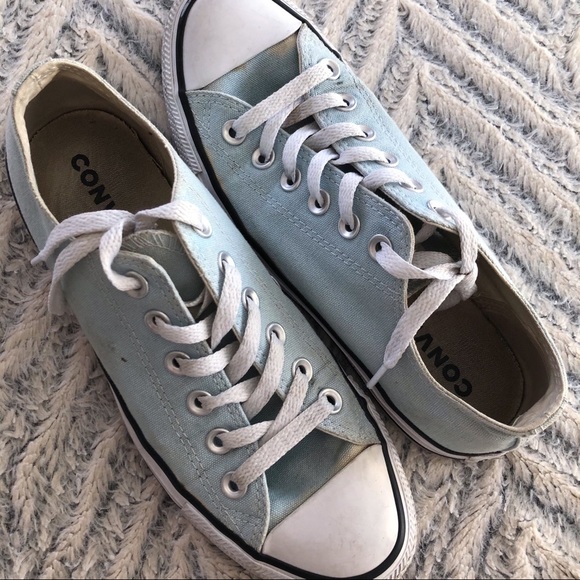 Baby Blue Converse All Star - Picture 2 of 4